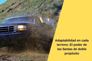 Adaptabilidad en cada terreno: El poder de las llantas de doble propósito